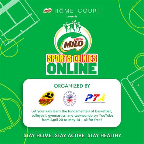milo sports clinic|MILO to provide online sports clinics for free .